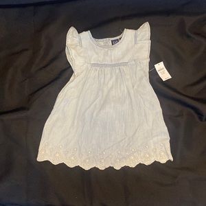 NWT Baby Gap 18 24 months girls light denim dress